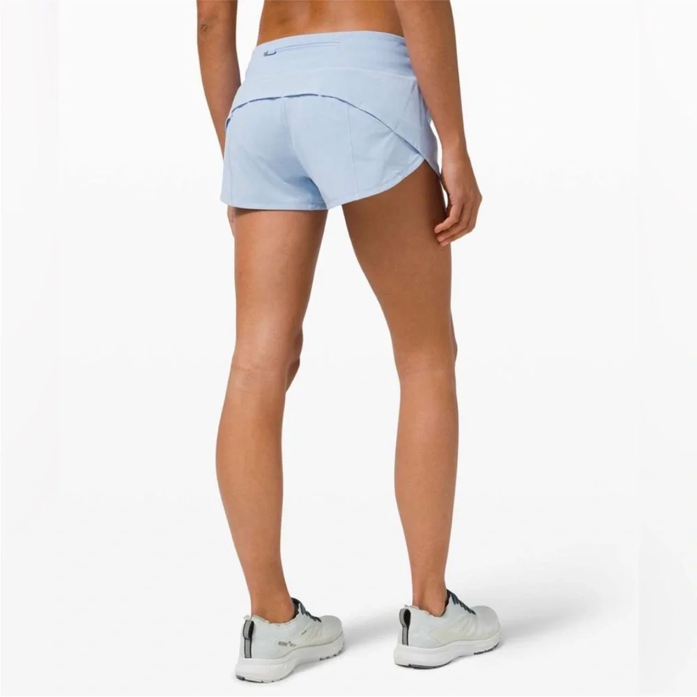 Lululemon Speed Up LR Shorts NWT Blue Linen Size 8 & 10 - Picture 6 of 10